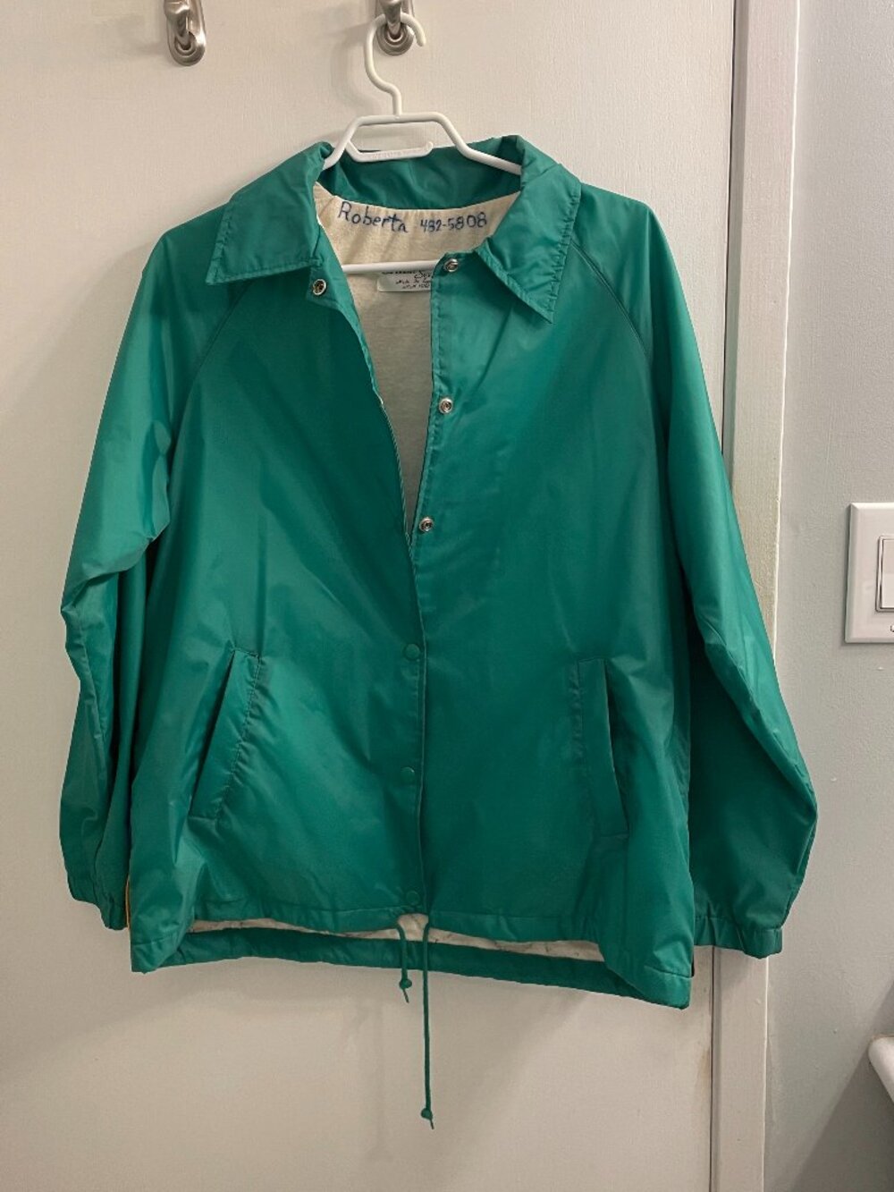 Be In The Current Seen Green Jacket #1 with Girl Scouts of the USA patches 1990s